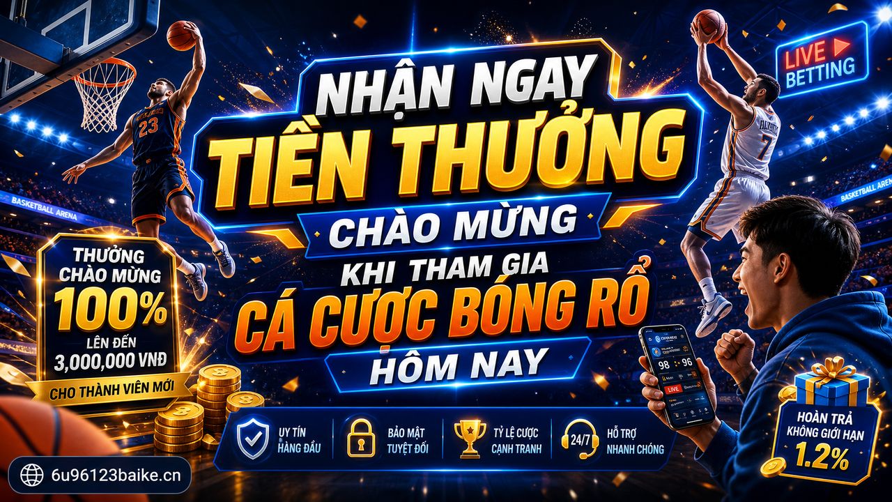 Nhận ngay tiền thưởng chào mừng khi tham gia cá cược bóng rổ hôm nay