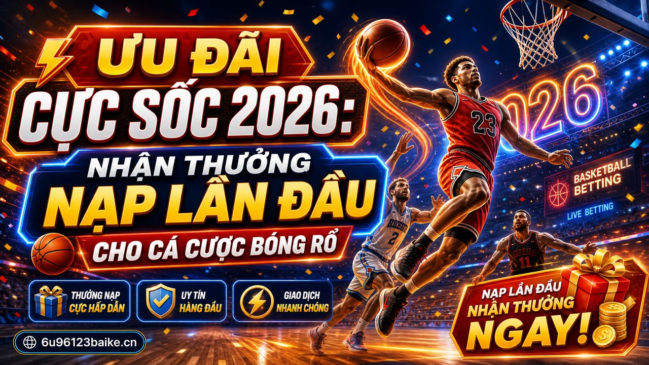 Ưu đãi cực sốc 2026: Nhận thưởng nạp lần đầu cho cá cược bóng rổ